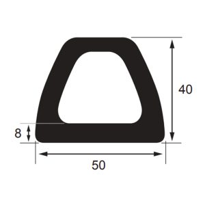 50X40 DOCKING RUBBER