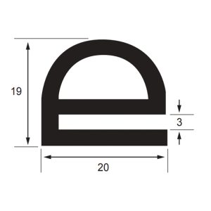 13RE DOOR SEAL E-SECTION