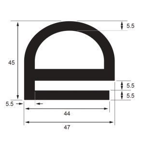 45RE DOOR SEAL E-SECTION