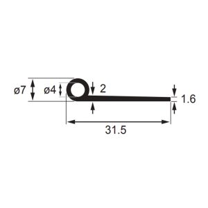 NO.110 DUNLOP WEATHER STRIPS